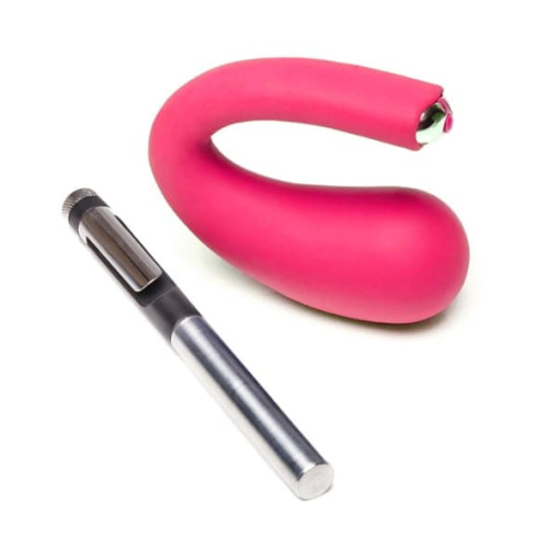Je Joue - Dua Vibrator Fuchsia  вибратор для клитора и точки G, 10х4 см.
