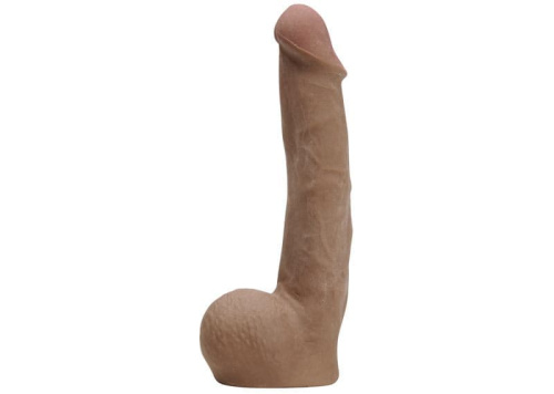 Фаллоимитатор CyberSkin® Cyber Cock with Balls, 19,5х4,1 см (коричневый)