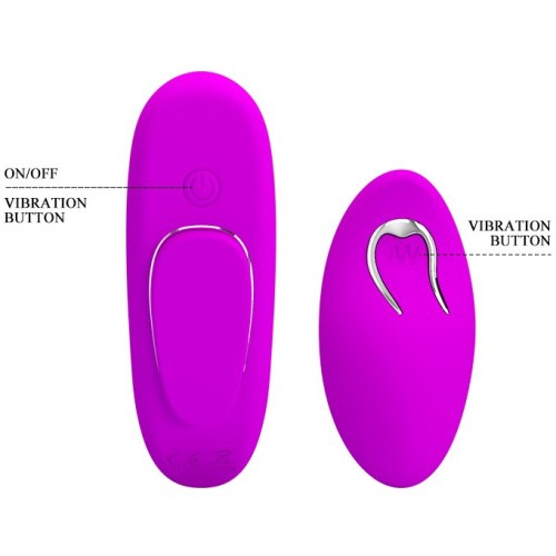 LyBaile Romance Lisa Remote Panty Massager Purple - Вібровкладка в трусики, 9.5х3 см (фіолетовий) - купити в Києві, Україні