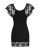 Сексуальный комплект Obsessive Imperia chemise (S/M), черный