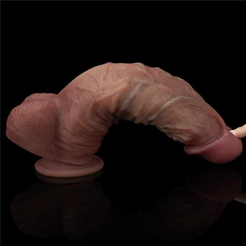 Большой реалистичный фаллоимитатор LoveToy Dual-Layered Silicone Cock XXL, 27 см