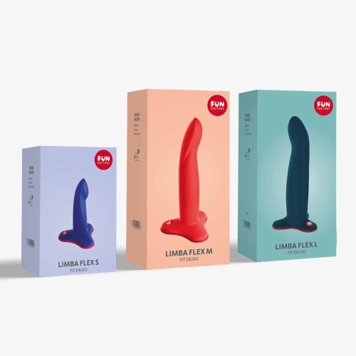 FUN FACTORY Limba flex L - Фалоимитатор, 18,1 см (синий)