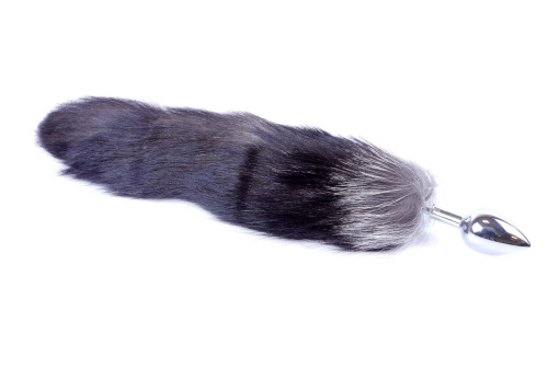 Анальна пробка з хвостом B - Series Fox Tail Black, 2XL - купити в Україні | Секс шоп SEX-SHOP.ua
