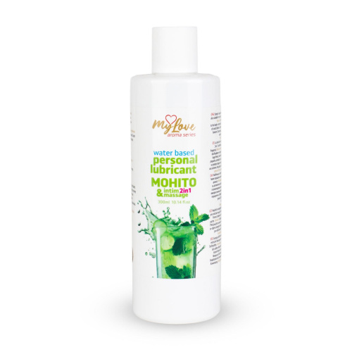 2в1 лубрикант и массажный гель - MyLove Aroma Series Intim&Massage Mohito, 300 мл