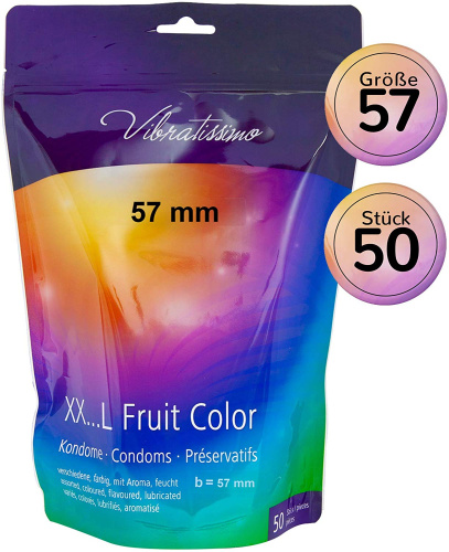 Презервативы Amor Vibratissimo XX ... L Fruit Color, 50 шт