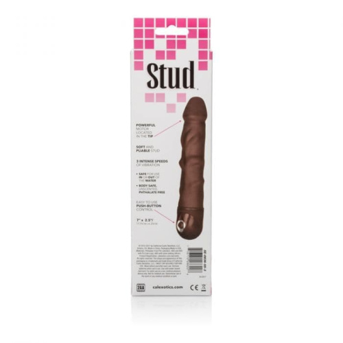 California Exotic Novelties Power Stud Rod - Вибратор, 18х4 см (коричневый)