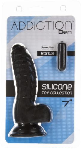 Фаллоимитатор ADDICTION Ben 7" Dildo With Balls, 17,8 см + вибропуля в подарок
