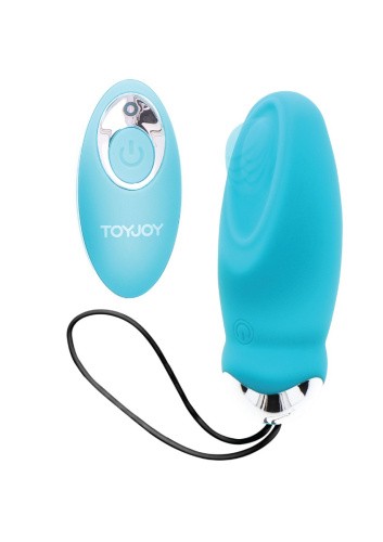 TOYJOY I'm so Eggcited - Виброяйцо с дистанционным пультом управления, 8,9х3.3 см (голубой)