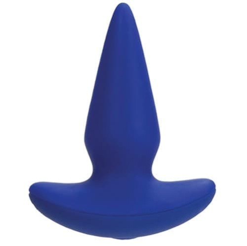 CalExotics Risque - Анальная пробка с вибрацией, 8х3,5 см (синий)