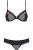 Obsessive 819-Set-1 - Эротический комплект с бантиками, L/XL (чёрный)