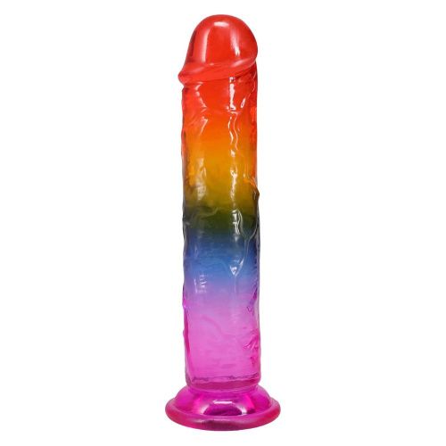 Дилдо Doc Johnson Crystal Jellies 7.5 Inch Dong Rainbow, 19,7 см - купити в Україні | Секс шоп SEX-SHOP.ua