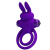 Pretty Love Vibro Penis Ring Bunny III Blue – Эрекционное кольцо, 9,7х4,0 см (фиолетовый)