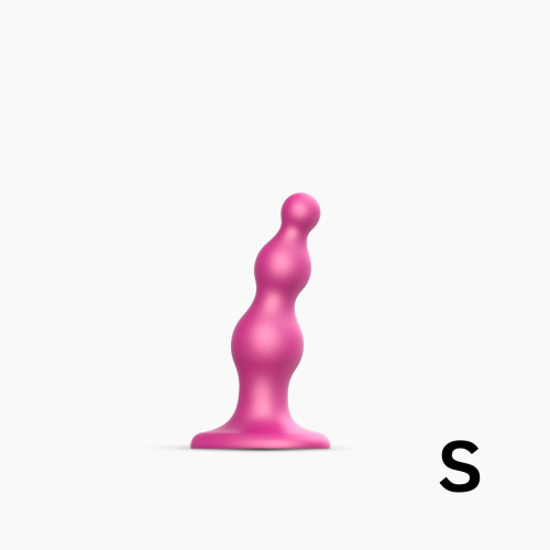 Анальна ялинка насадка для страпону Strap-On-Me Dildo Plug Beads, 12,8х4 см розмір S - купити в Києві, Україні