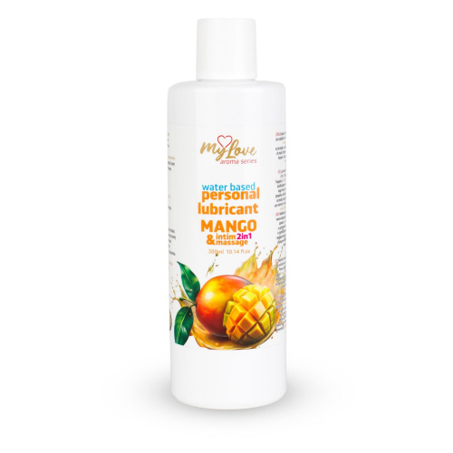 2в1 лубрикант и массажный гель - MyLove Aroma Series Intim&Massage Mango, 300 мл
