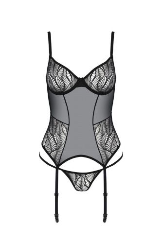 Корсет Passion LEAFA CORSET black L/XL