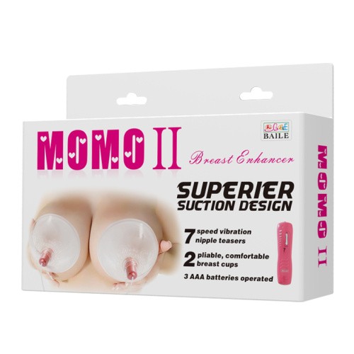 LyBaile Momo II Breast Enhancer - Помпы для груди с вибрацией, 9х5 см
