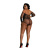 Moonlight Plus Model 09 Black - ажурное боди со стразами, XL/XXXL (чёрный) Moonlight Plus Model 09 Black - ажурное боди со стразами, XL/XXXL (чёрный)