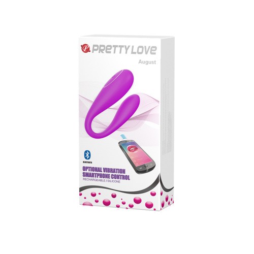 Pretty Love August Remote Massager - Вибратор, 9,5 см (фиолетовый)