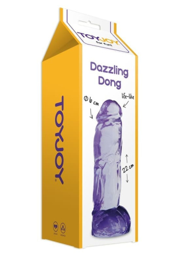 Фаллоимитатор Dazzling Dong, 22Х6 см (фиолетовый)
