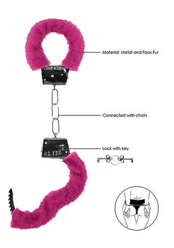Наручники с мехом Ouch! Beginner's Handcuffs Furry