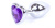 Анальная пробка Jewellery Silver Heart Plug - размер S Анальная пробка Jewellery Silver Heart Plug - размер S