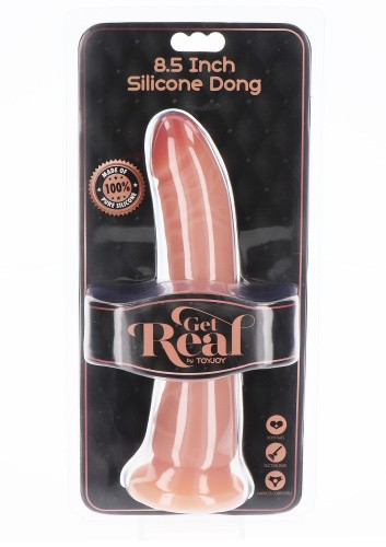 Get Real Silicone Dong 8.5 Inch силіконовий фалоімітатор на присосці, 21х3.5 см (тілесний) - купити в Києві, Україні