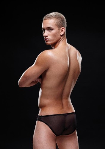 Baci Mesh Brief - Мужские трусы, M/L (чёрный)