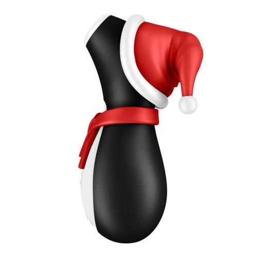 Satisfyer Penguin Holiday Edition – Вакуумний стимулятор, 12,5 см (чорний з білим) - купити в Києві, Україні