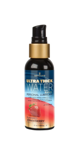 Sensuva UltraThick Water-Based Strawberry - Густая смазка на водной основе, 57 мл (клубника)