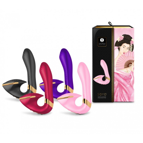 Shunga - Soyo Intimate Massager - Вибратор, 17х3.7 см (розовый)