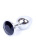 Анальная пробка с камнем Jewellery Silver Plug