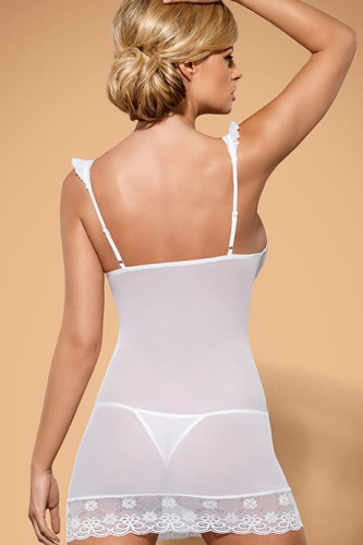 Комплект Obsessive Julitta chemise white (XXL)