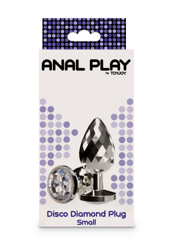Металева анальна пробка Toy Joy Disco Diamond Plug – розмір S - купити в Києві, Україні