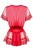Obsessive 870-PEI-3 peignoir - короткий сексуальный пеньюар, L/XL (красный)