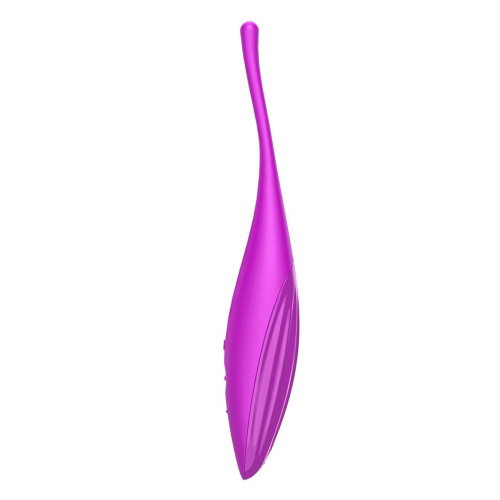 Satisfyer Twirling Joy вибратор для клитора, 18х3.4 см (фуксия)