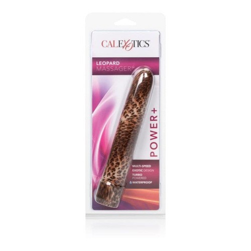 CalExotics Leopard Massager пластиковый вибратор, 17х3 см (розовый)