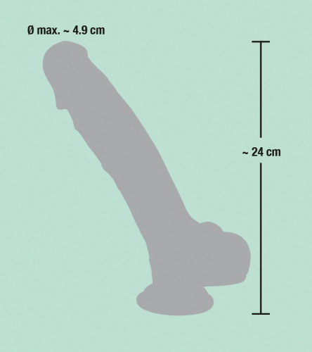 Реалистичный фаллоимитатор You2Toys Medical Silicone Dildo, 24 см