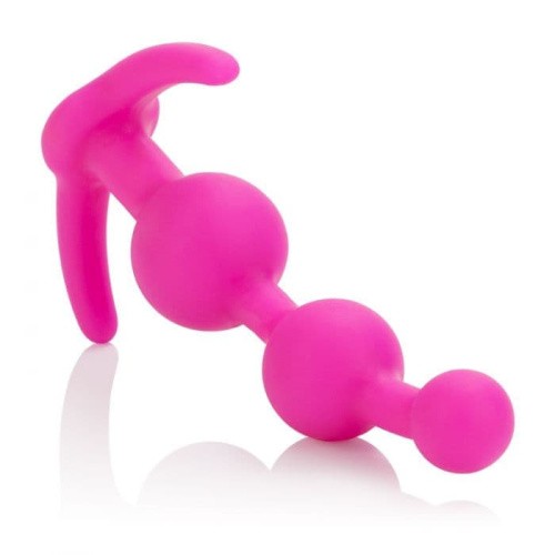 CalExotics Booty Call Booty Beads - анальная елочка, 12х3.25 см (пурпурный)
