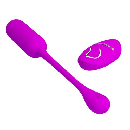 Pretty Love Lechies Wireless Egg Purple - виброяйцо с дистанционным пультом управления, 7.2х2,4 см (фиолетовый)