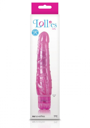NS Novelties Lollies Taffy - вибратор, 17х3.5 см (розовый)