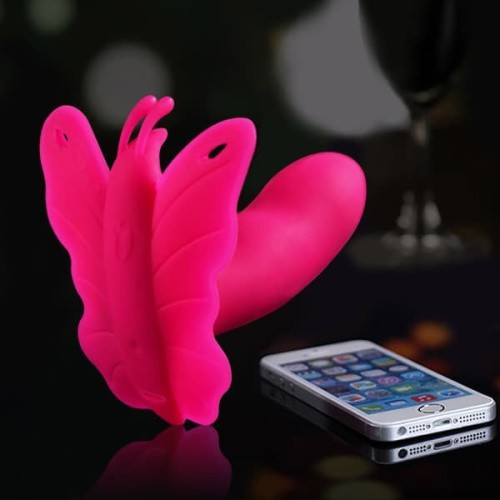 Realov Lydia I Smart Butterfly Vibe  App Control - Стимулятор для клитора  с управление со смартфона, 8.2х2.7 см (розовый)