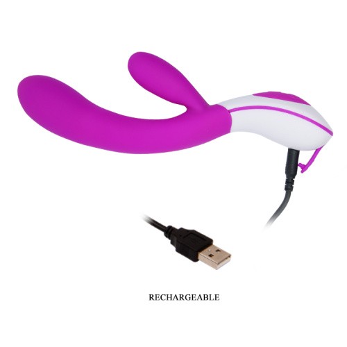 LyBaile Pretty Love Colby Vibrator - Силіконовий вібратор-кролик, 21.5х3.5 см - купити в Києві, Україні