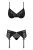 Obsessive Dotina set - эротический комплект бюстгальтер, стринги и пояс для чулок, L/XL (чёрный) Obsessive Dotina set - эротический комплект бюстгальтер, стринги и пояс для чулок, L/XL (чёрный)
