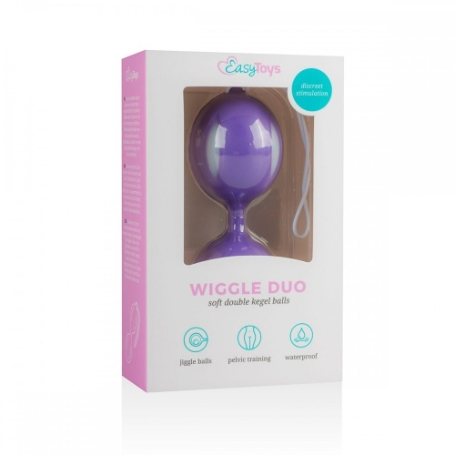 EasyToys Wiggle Duo - Вагинальные шарики, 10 см (фиолетовый)