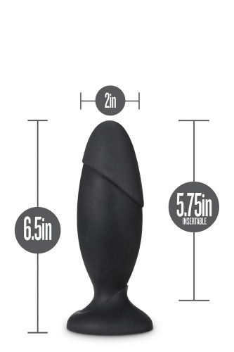 Blush Anal Adventures Platinum Rocket Plug - Анальная пробка, 16,5 см (черный)
