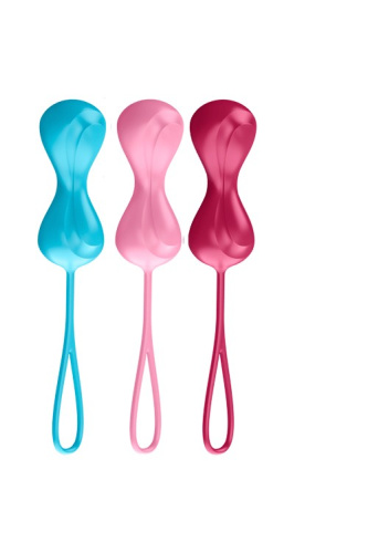 Satisfyer Ball, Вагінальні кульки зі зміщеним центром ваги, 8х3. 4 см, (різнокольоровий) - купити в Києві, Україні
