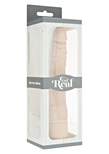 Get Real Classic Slim Vibrator - Вибратор, 21х4 см (телесный)