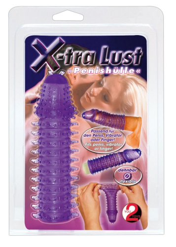 Orion X-tra Lust Penishulle - Насадка на пенис, +2,5 см (фиолетовый)