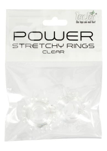 Эрекционные кольца Power Stretchy, 2 шт (голубой)