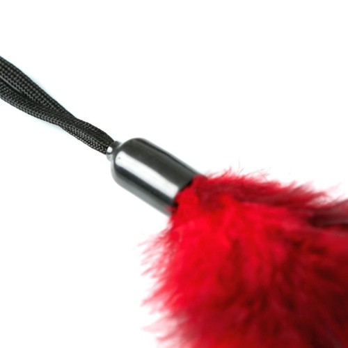 Sportsheets - Pleasure Feather Red - Метелочка-щекоталка на веревочной петле